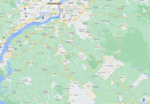 Map view of south jersey