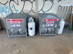 propane storage lockers