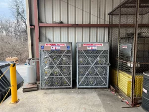 Propane storage lockers
