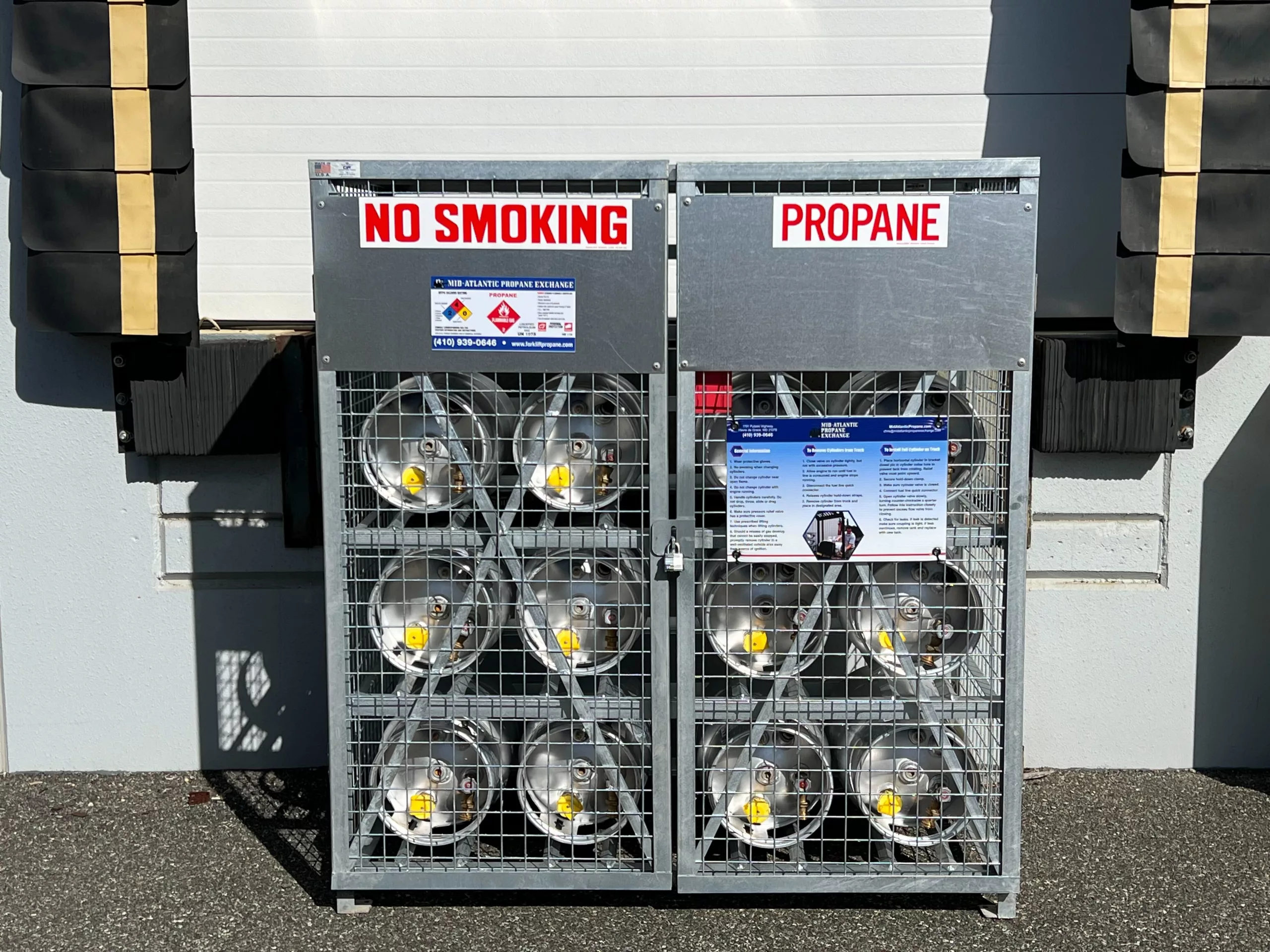 propane storage locker