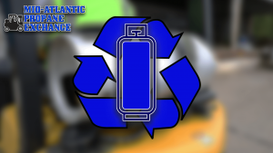 Graphic of propane being recycle friendly