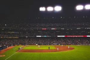 A fully packed major league baseball stadium