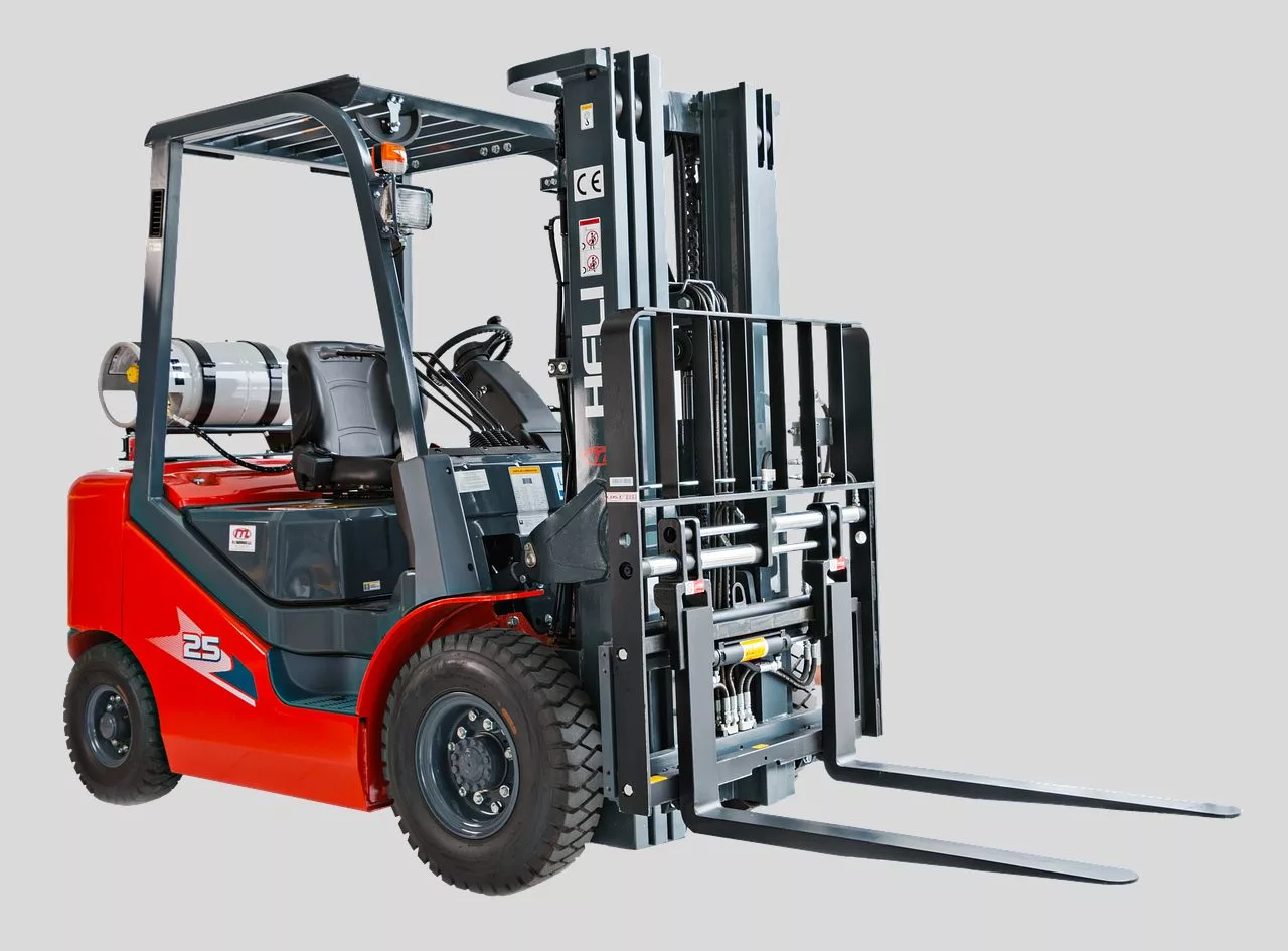 picture of a propane powered forklift