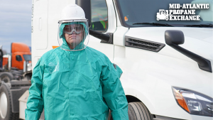 hazmat standing outside of truck