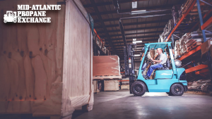 propane powered forklift transport
